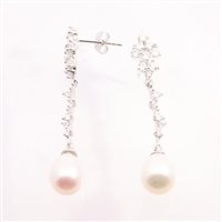 Orecchini Domar Gioielli Donna Orecchini perle argento 925 in Argento Cubic Zirconia EPB119251